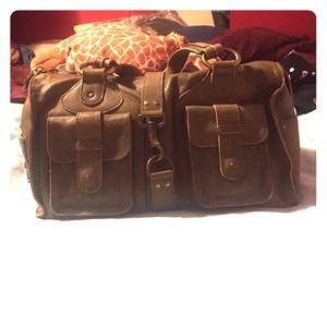 Linea Pelle Satchel- Olive Green
